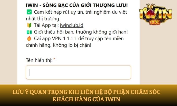 Liên hệ iWin Liên hệ iWin