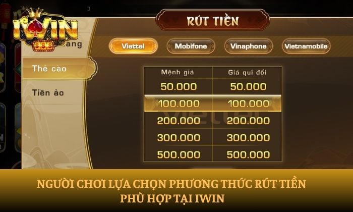 Rút tiền iWin Rút tiền iWin